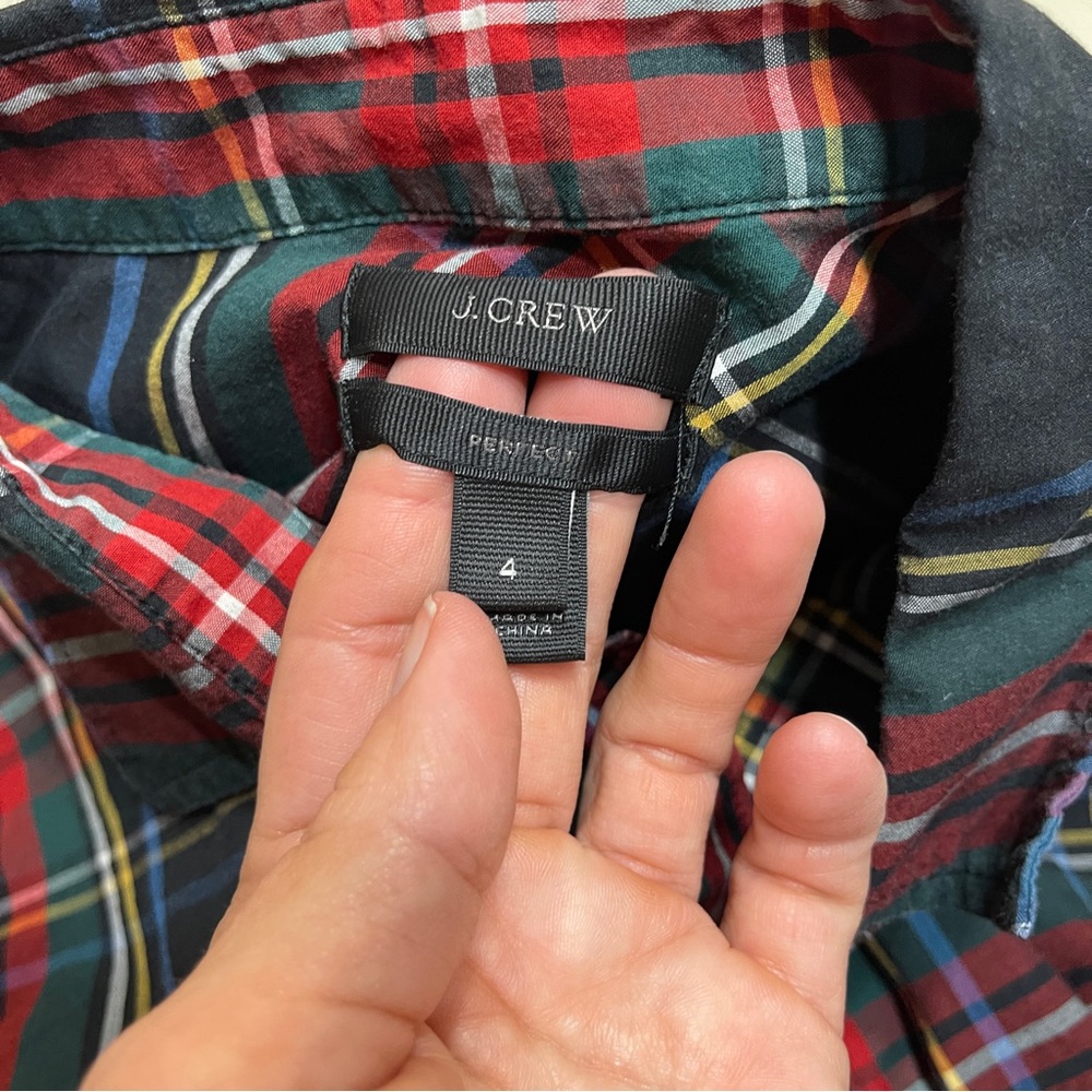 J. Crew Multicolor Long Sleeve Plaid Shirt - Picture 2 of 6